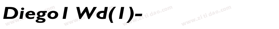 Diego1 Wd(1)字体转换
